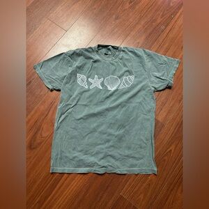 Comfort Colors Seafoam Graphic Tee with Shells